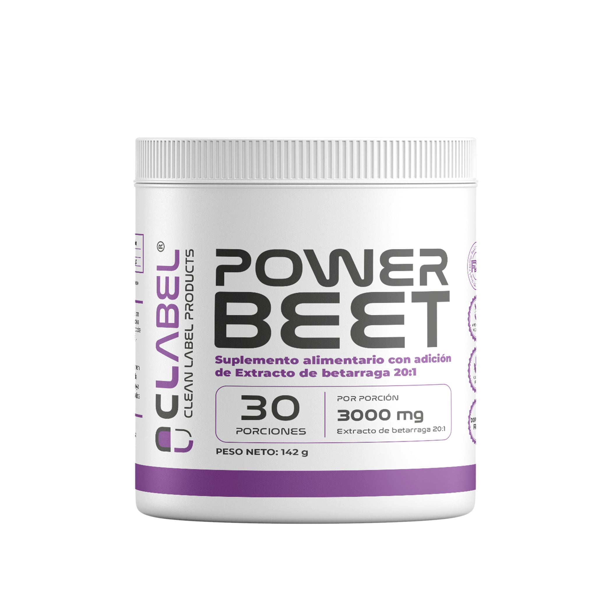 Power Beet 3000mg (20% Nitratos) 30 porciones