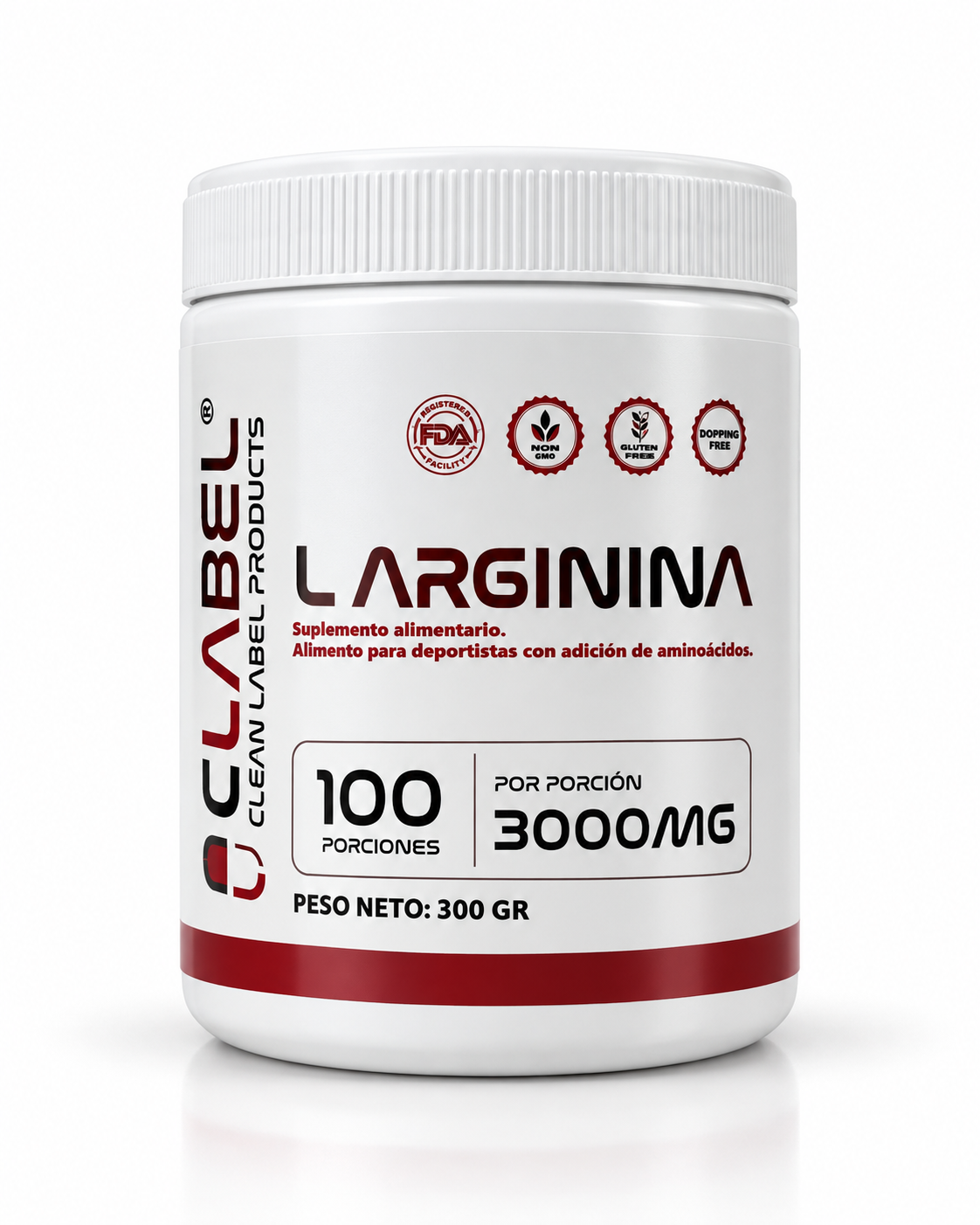 L-Arginina 300g 100 servicios