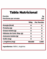 L-Arginina 300g 100 servicios