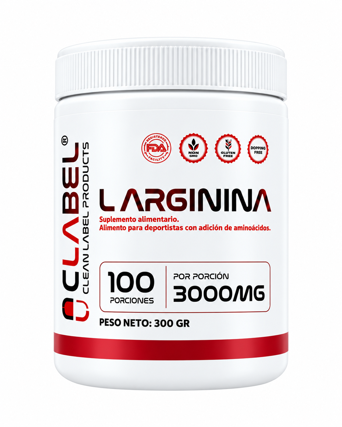 L-Arginina 300g 100 servicios