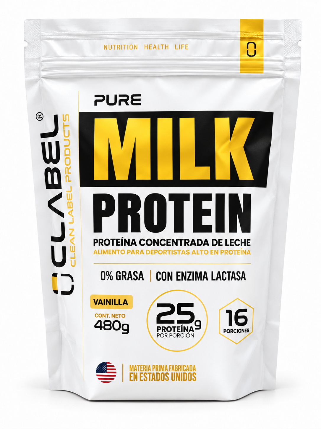 Proteína Pure MILK Protein 480 grs.