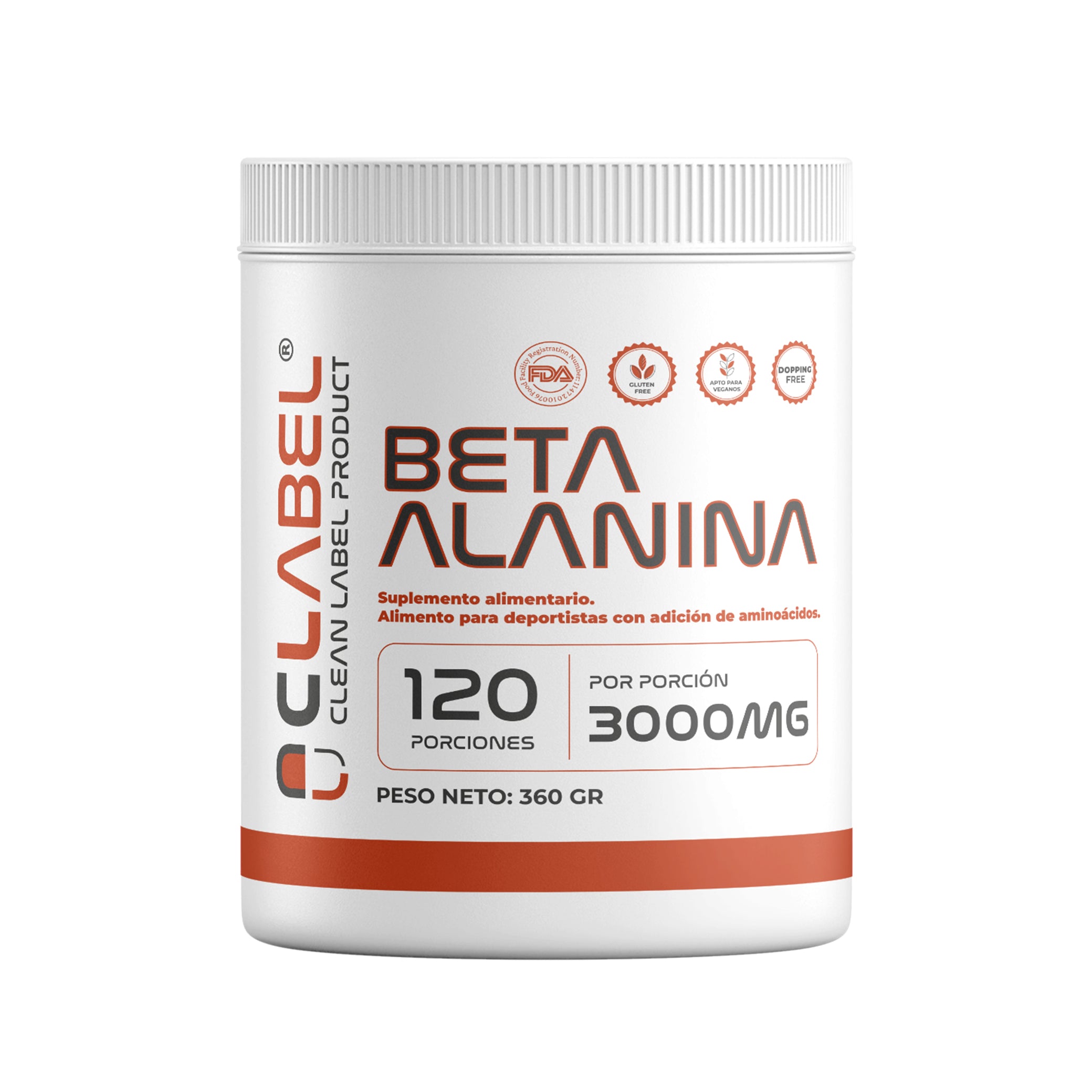 Beta Alanina 360 g – 120 Servicios