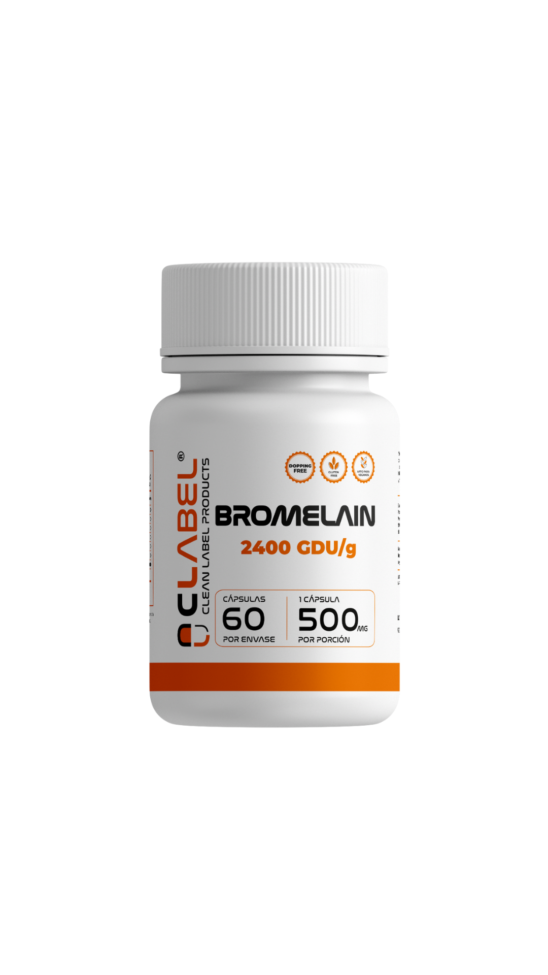 Bromelaina 2400gdu/g 60 cápsulas